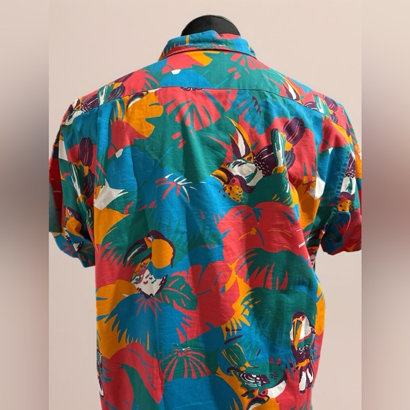 Bonobos Colorful Tropical Men's Shirt - Picture 3 of 5